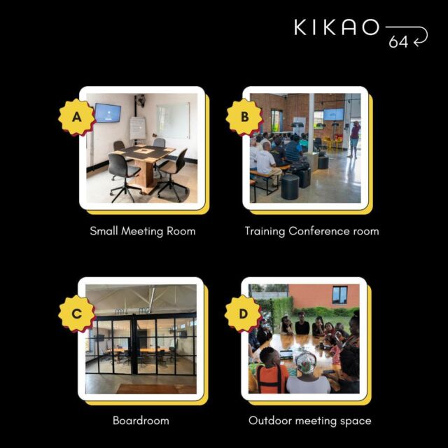 Whatever meeting space you need, we have the perfect fit for you! #Kikao64 #MeetingRooms