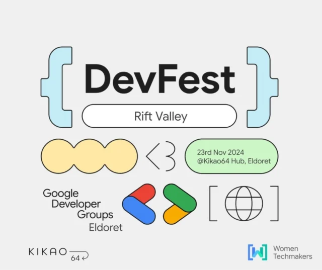 Tech enthusiasts, unite! 🚀 

Mark your calendars for DevFest Rift Valley on 23rd November at Kikao64 in Eldoret.  Prepare for an unforgettable networking day, insightful sessions, and all-around tech excitement.  Don’t miss out—see you there!

#DevFestRiftValley #DevFest2024