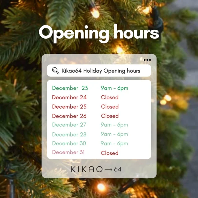 We’re here to keep you productive this festive season! Check out our holiday working hours and plan your visit.

Escape the holiday buzz and get things done in our serene coworking space! 🖥️

#Kikao64 #CoworkingLife #HolidayProductivity