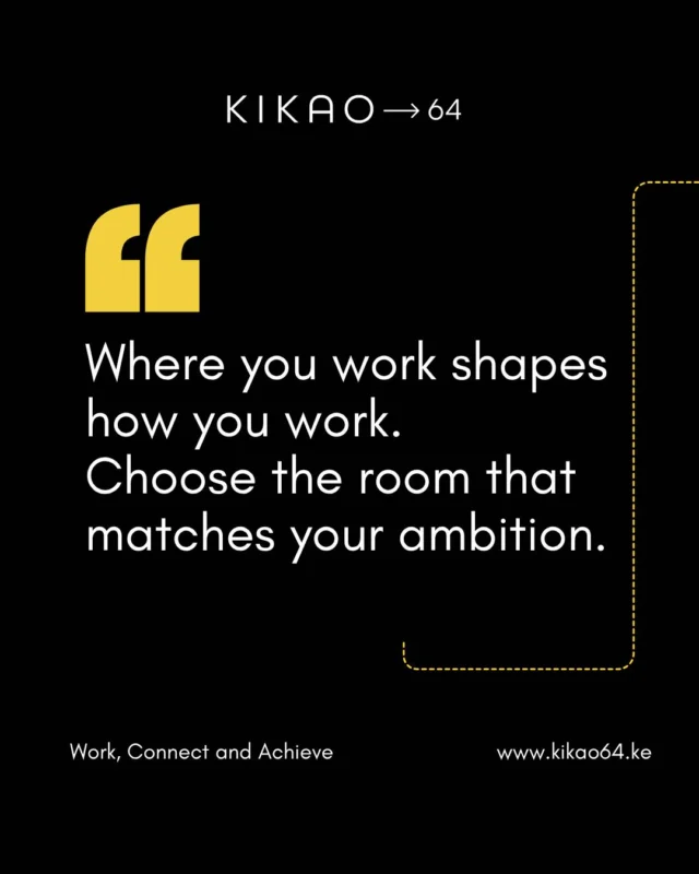 The holiday is done, and Tuesday is here. Whether you're catching up, starting fresh, or just need a great space to think, the doors are open and the coffee is on.
📍 Kikao64, Eldoret. DM us for enquiries. #Kikao64 #Coworking #Eldoret